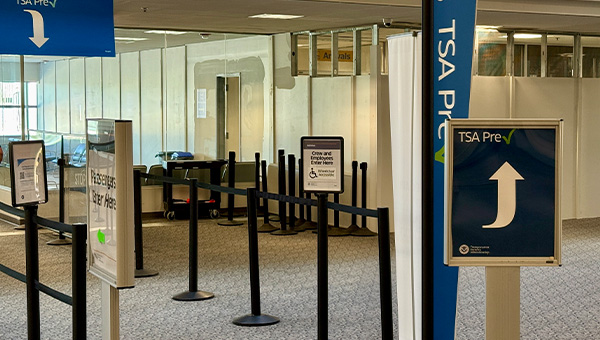Airport boarding area