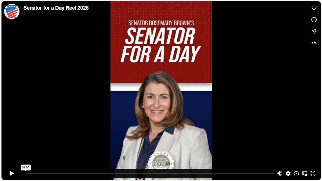 Senator Brown's Senator for a Day: video