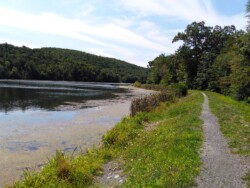 Nadia of East Stroudsburg, showcasing the peaceful Echo Lake in Middle Smithfield Township
